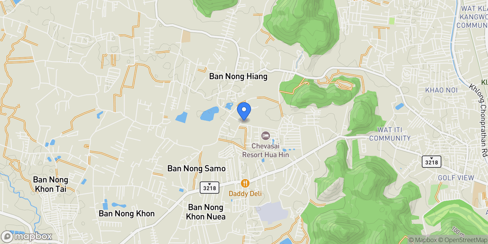 Map showing Prachuap Khiri Khan,, Hin Lek Fai, Prachuap Khiri Khan, Thailand.