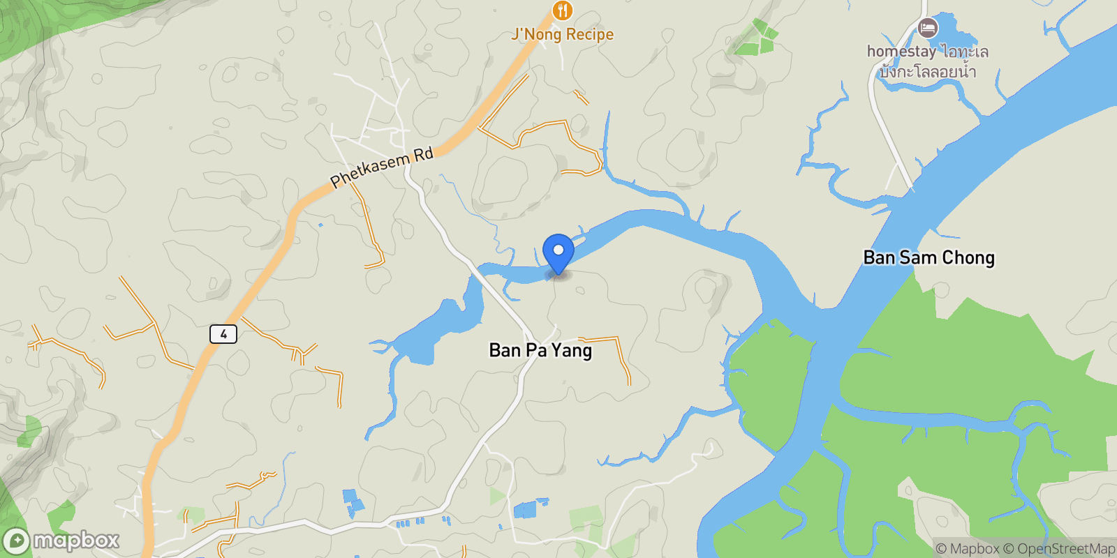 Map showing Phang Nga,, Kalai, Phang-nga, Thailand.