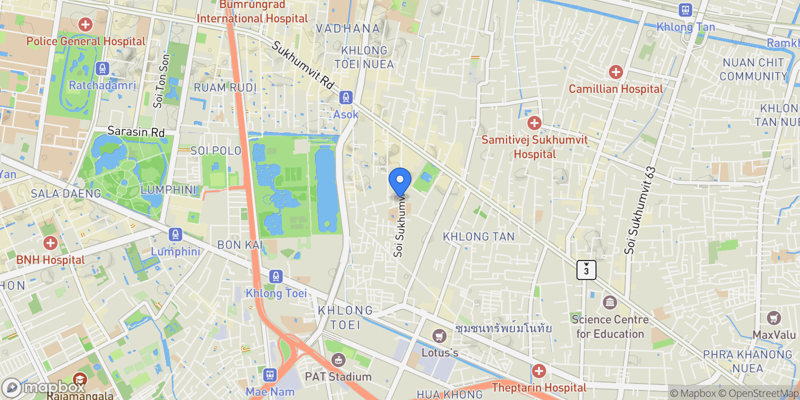Map showing Bangkok,, Bangkok, Bangkok, Thailand.