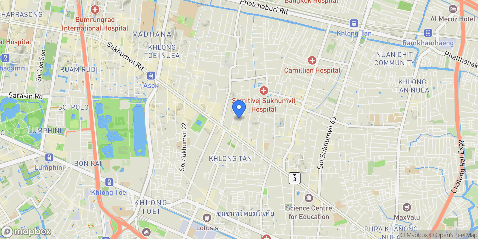 Map showing Bangkok,, Bangkok, Bangkok, Thailand.