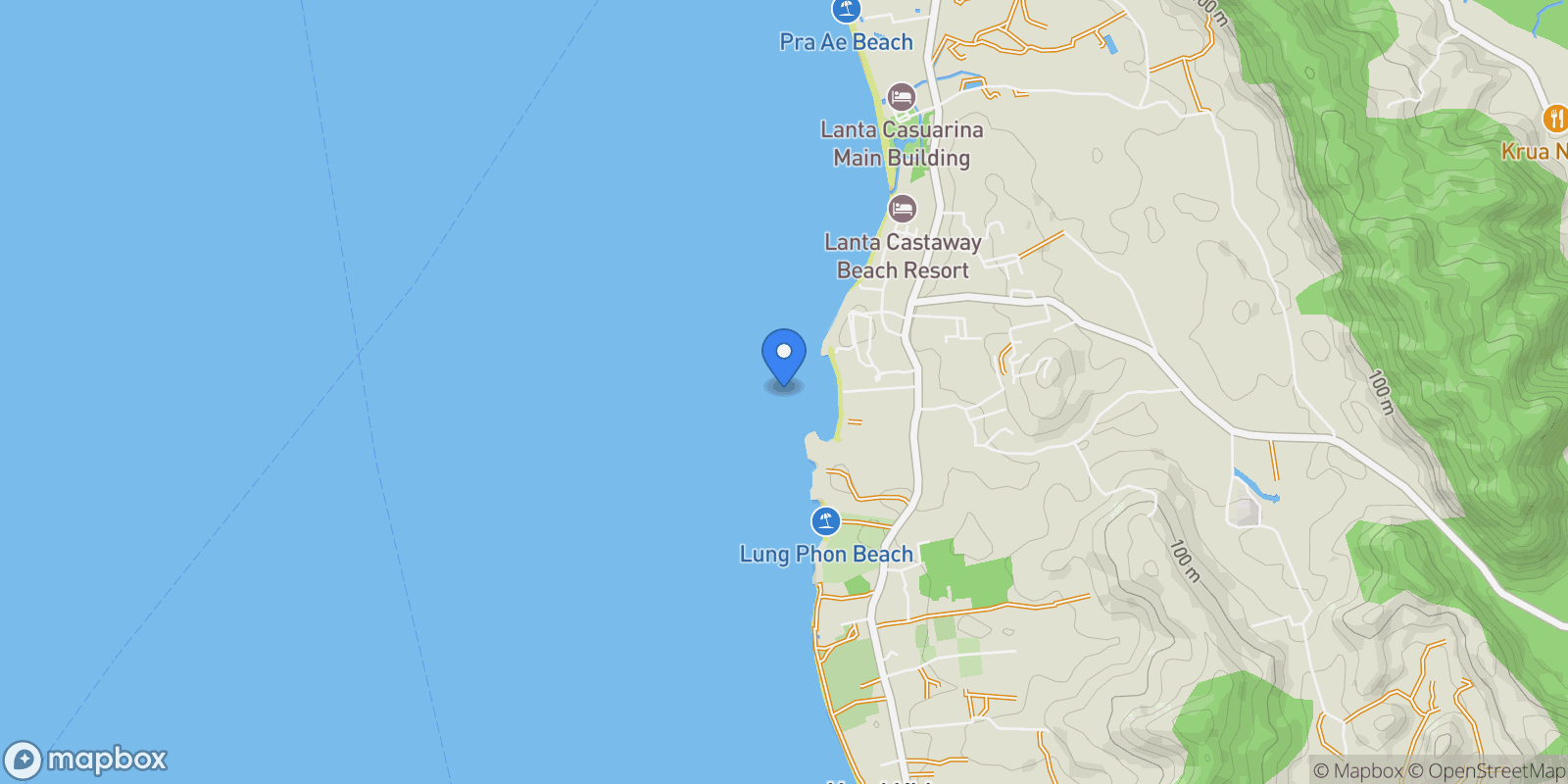 Map showing Krabi,, Sala Dan, Krabi, Thailand.