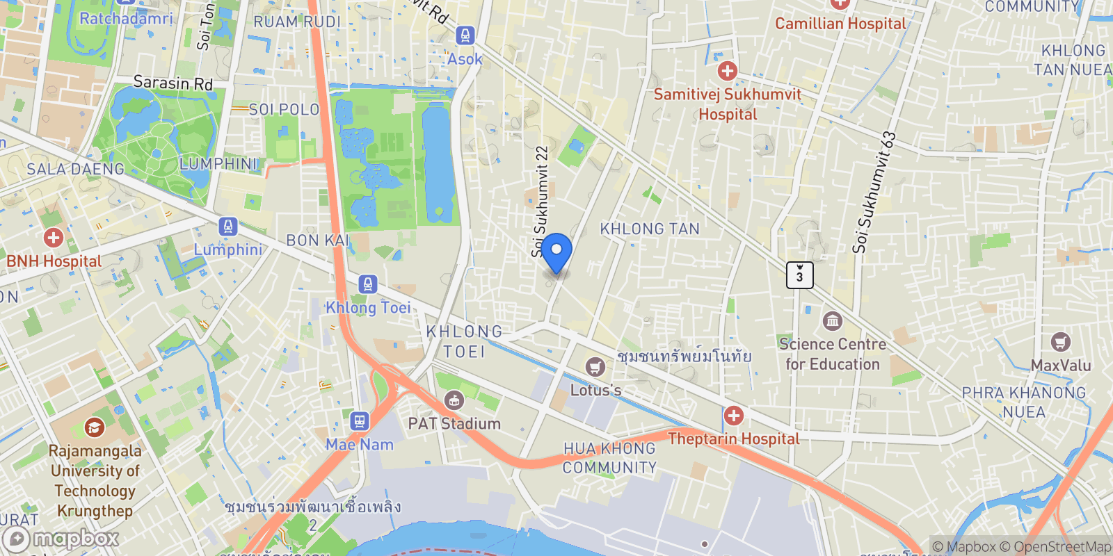 Map showing Bangkok,, Bangkok, Bangkok, Thailand.
