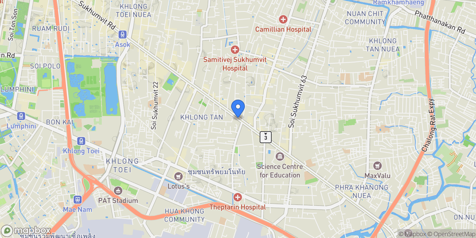 Map showing Bangkok,, Bangkok, Bangkok, Thailand.