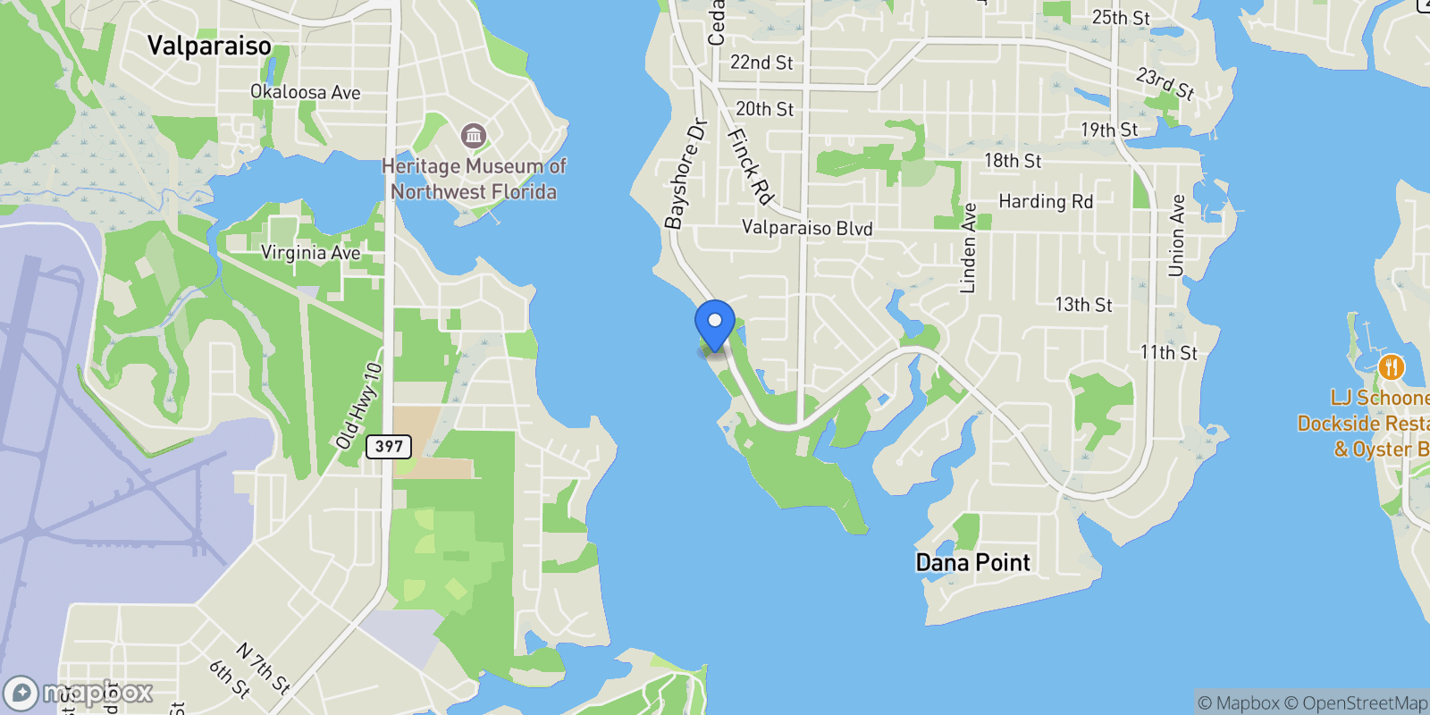 Map showing 1435 Bayshore Drive , Niceville, FL 32578, Niceville, Florida, United States.