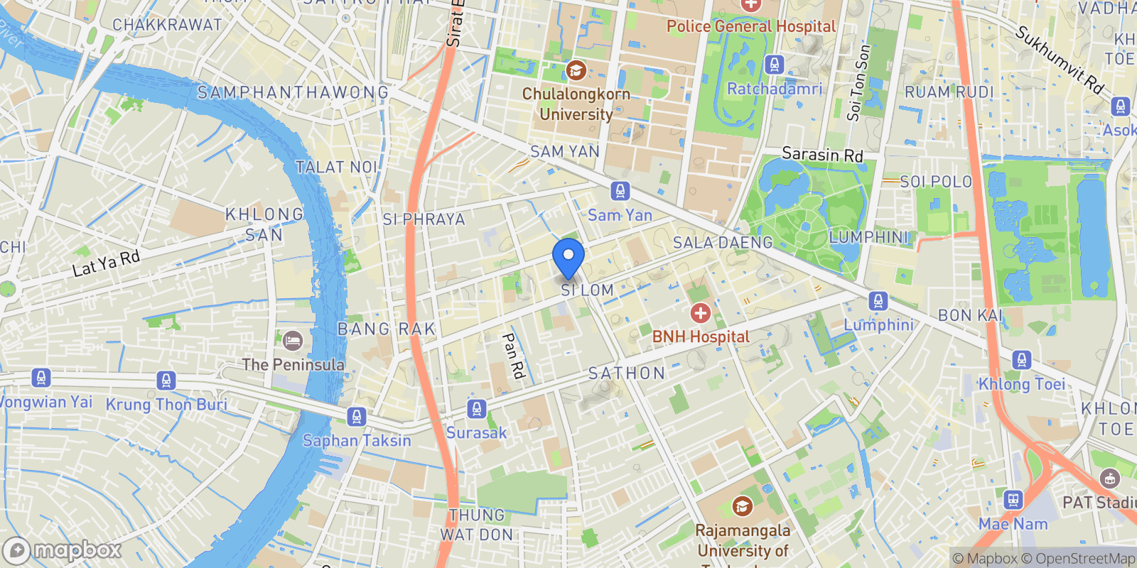 Map showing Bangkok,, Bangkok, Bangkok, Thailand.