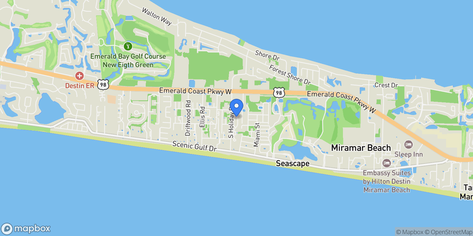 Map showing 137 St. Francis Drive North , Miramar Beach, FL 32550, Miramar Beach, Florida, United States.