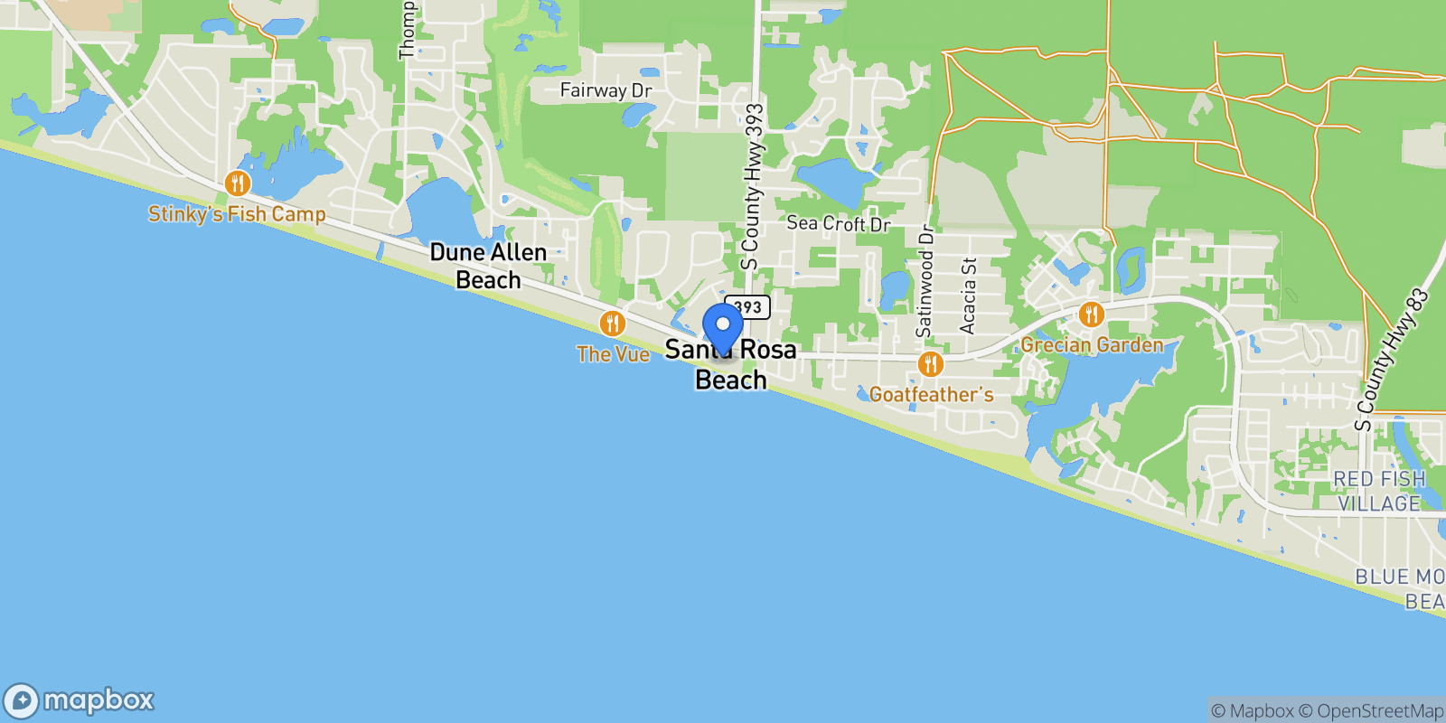 Map showing 4463 West County Highway 30A 400, Santa Rosa Beach, FL 32459, Santa Rosa Beach, Florida, United States.