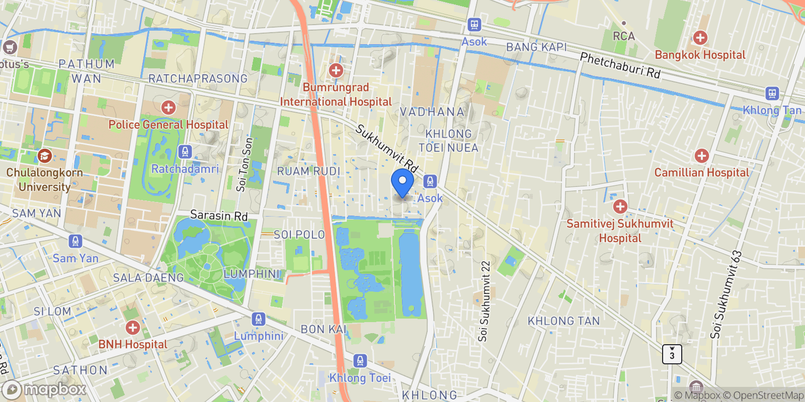 Map showing Bangkok,, Bangkok, Bangkok, Thailand.