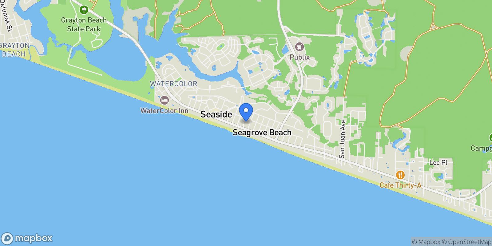 Map showing 103 Cypress Hill Road , Santa Rosa Beach, FL 32459, Santa Rosa Beach, Florida, United States.