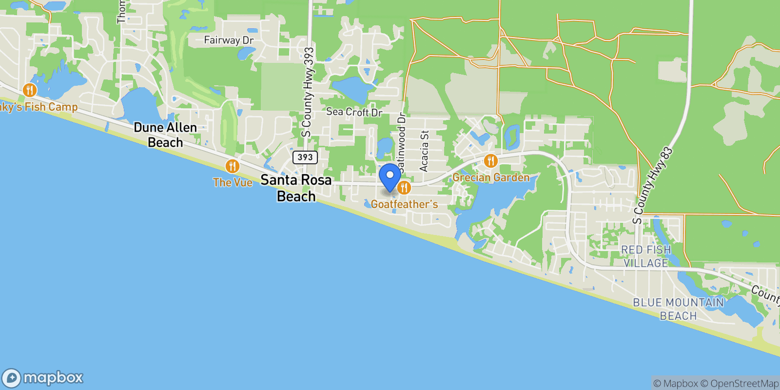 Map showing 104 Emerald Dunes Circle , Santa Rosa Beach, FL 32459, Santa Rosa Beach, Florida, United States.
