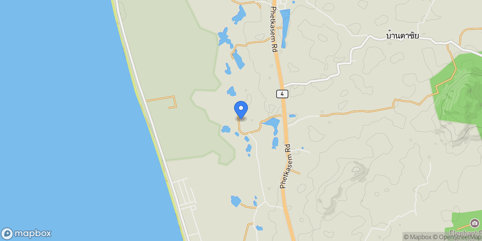Map showing Phang Nga,, Thai Mueang, Phang-nga, Thailand.