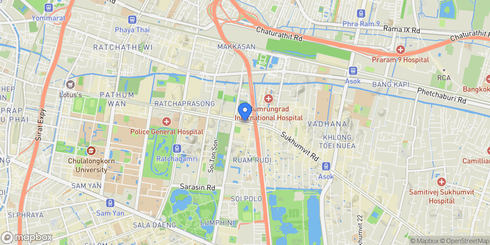 Map showing Bangkok,, Bangkok, Bangkok, Thailand.
