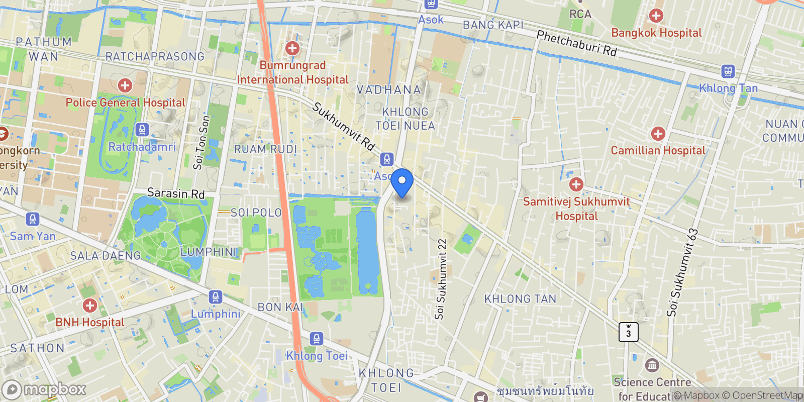 Map showing Bangkok,, Bangkok, Bangkok, Thailand.