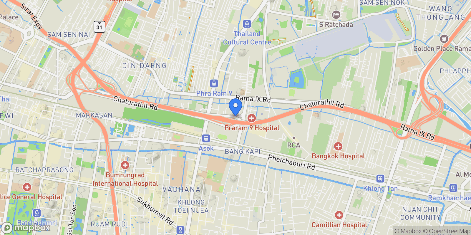 Map showing Bangkok,, Bangkok, Bangkok, Thailand.