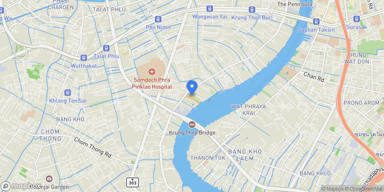 Map showing Bangkok,, Bangkok, Bangkok, Thailand.