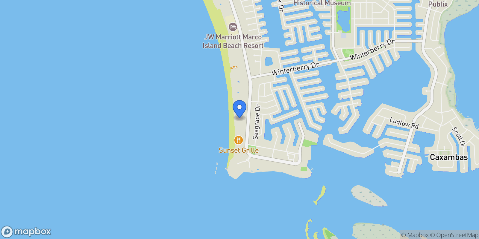 Map showing 840 S Collier Boulevard 706, Marco Island, Florida, United States.