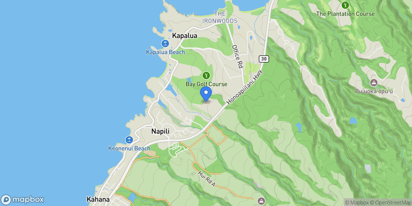 Map showing 112 Pulelehua St, Lahaina, HI 96761, Lahaina, Hawaii, United States.