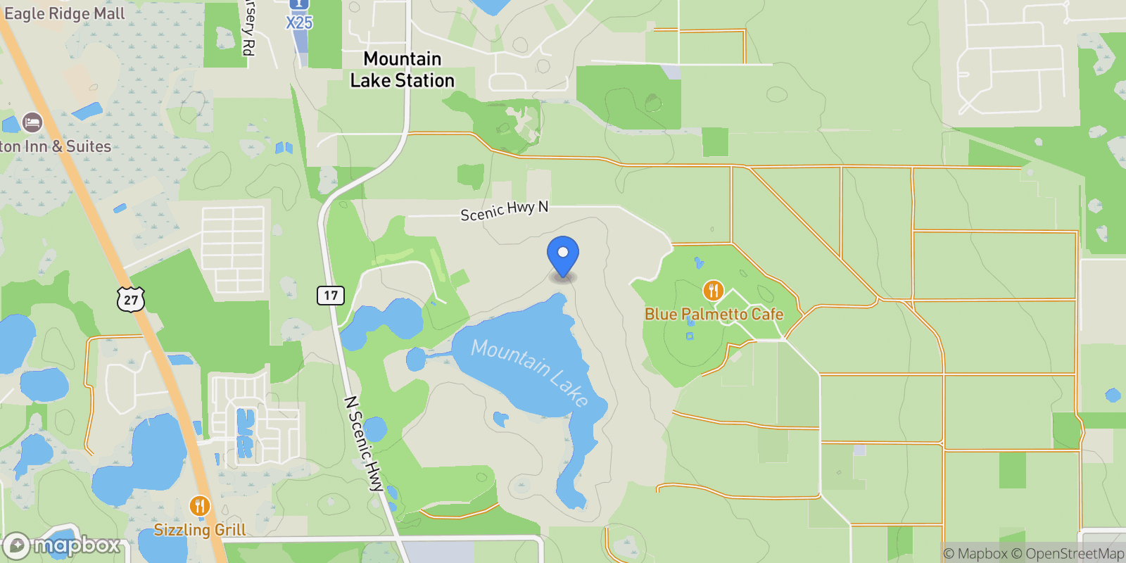 Map showing 2300 N SCENIC HIGHWAY 5, Lake Wales, Florida, United States.