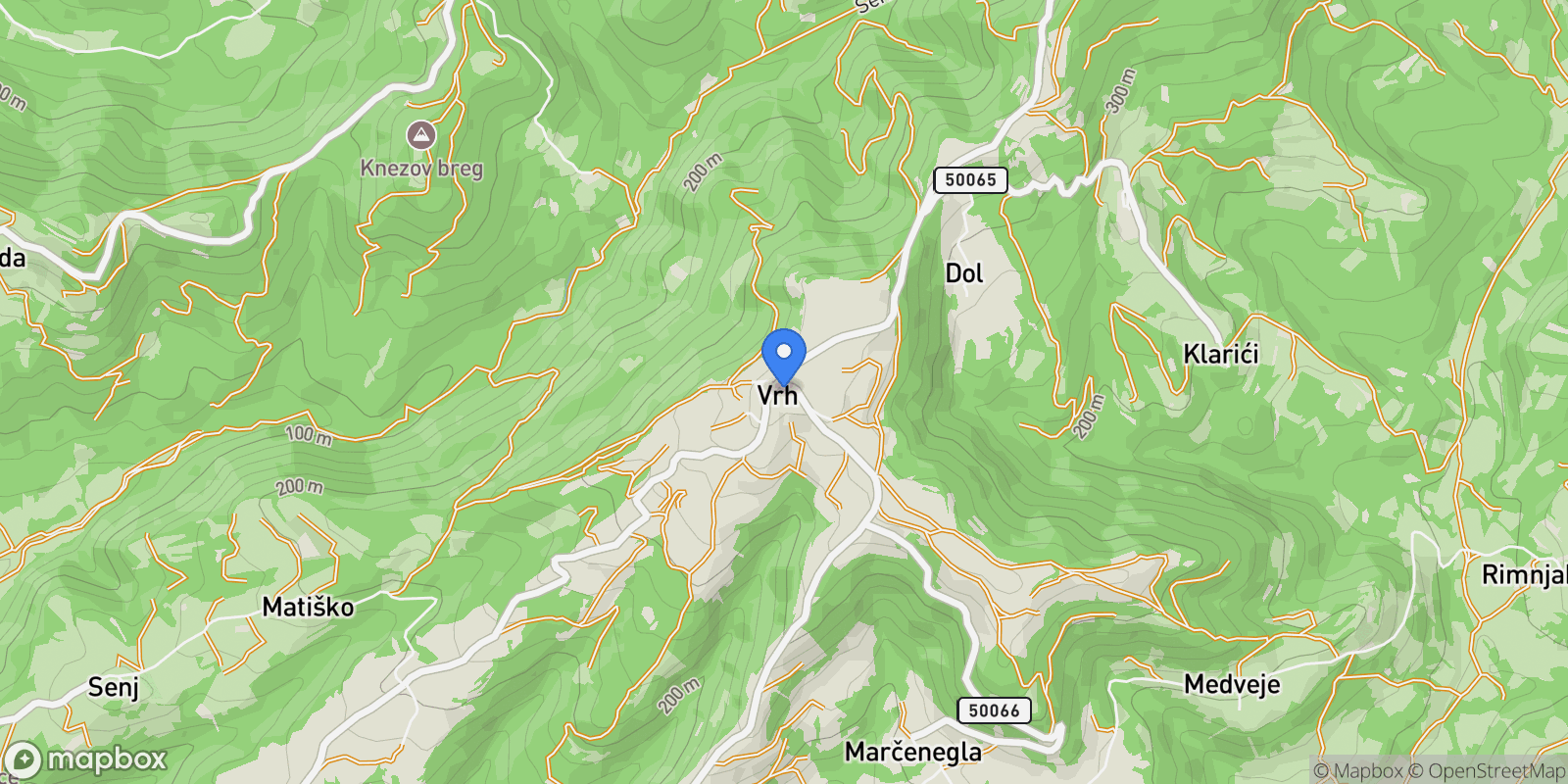 Map showing Vrh, Istria County, Croatia.