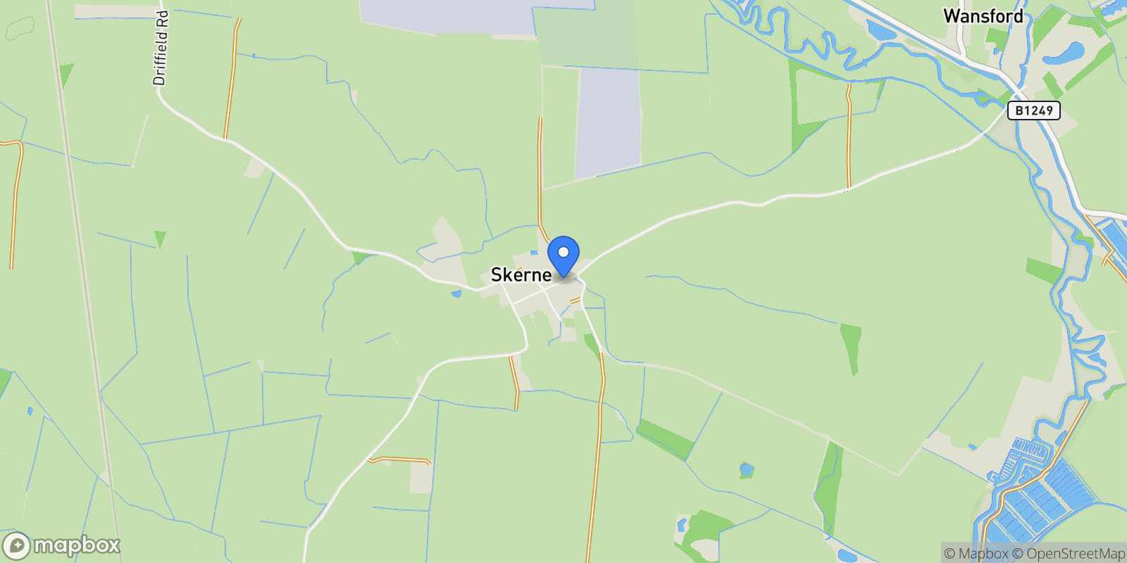 Map showing Main Street, Skerne, Skerne, England, United Kingdom.