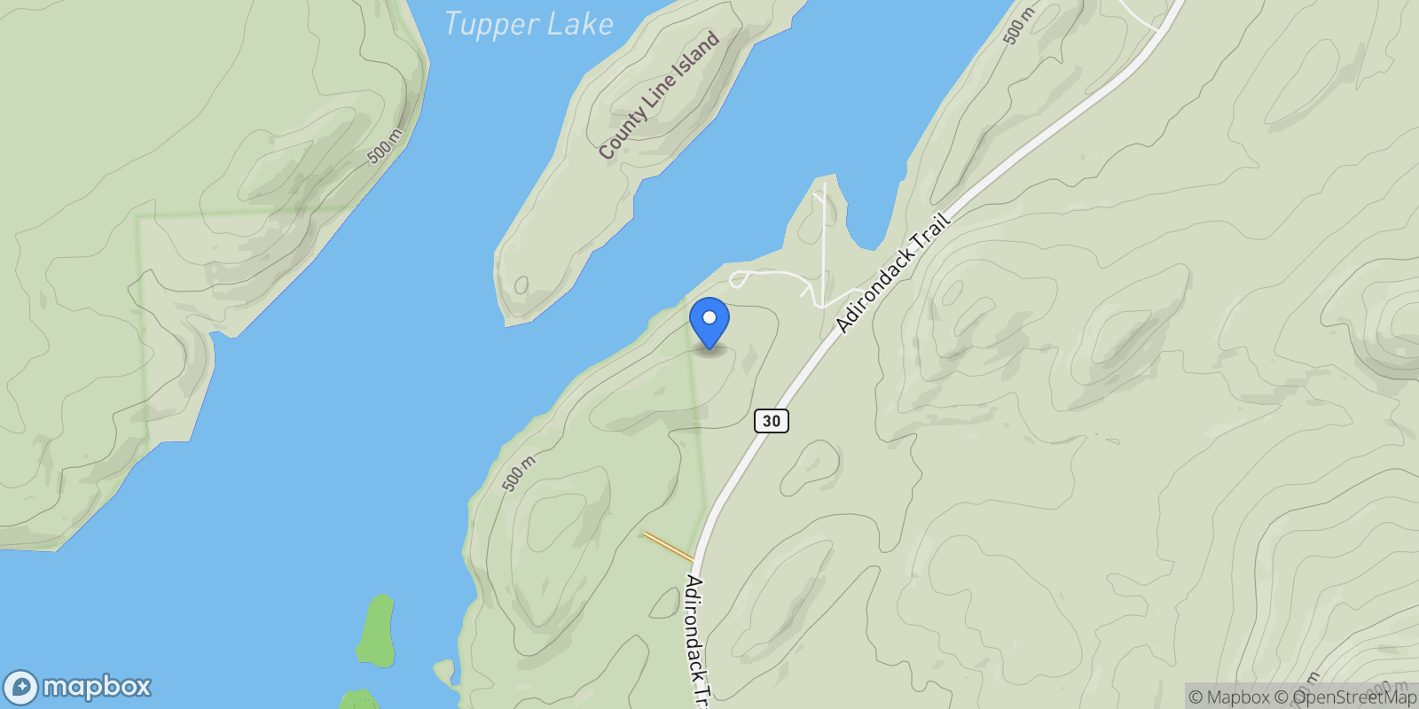 Map showing 26 Hemlock Ledge Road , Tupper Lake, NY 12986, Tupper Lake, New York, United States.