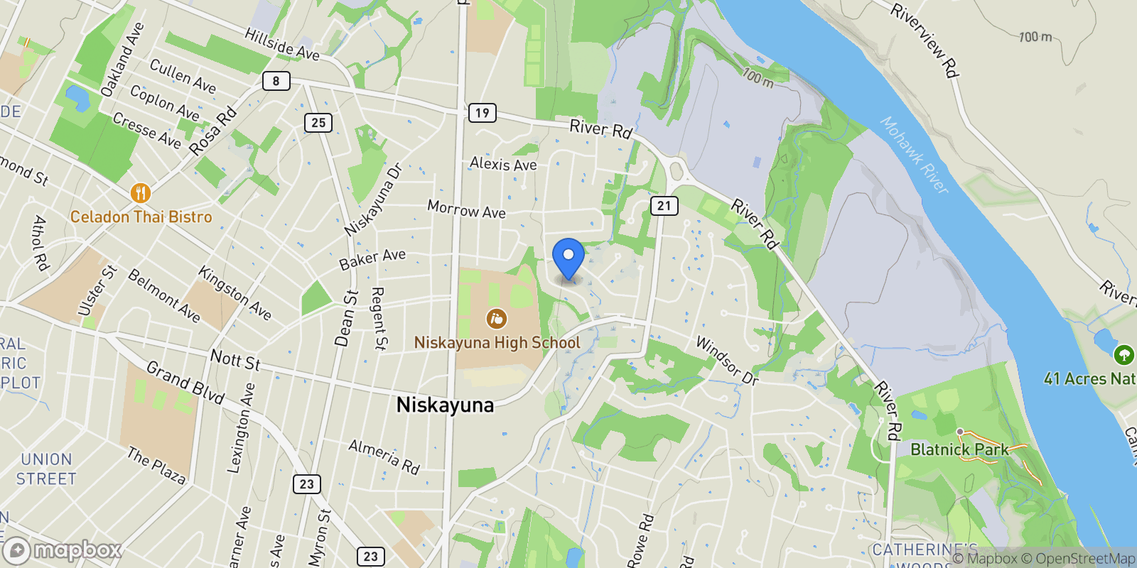 Map showing 2066 Orchard Park Drive , Niskayuna, NY 12309, Schenectady, New York, United States.
