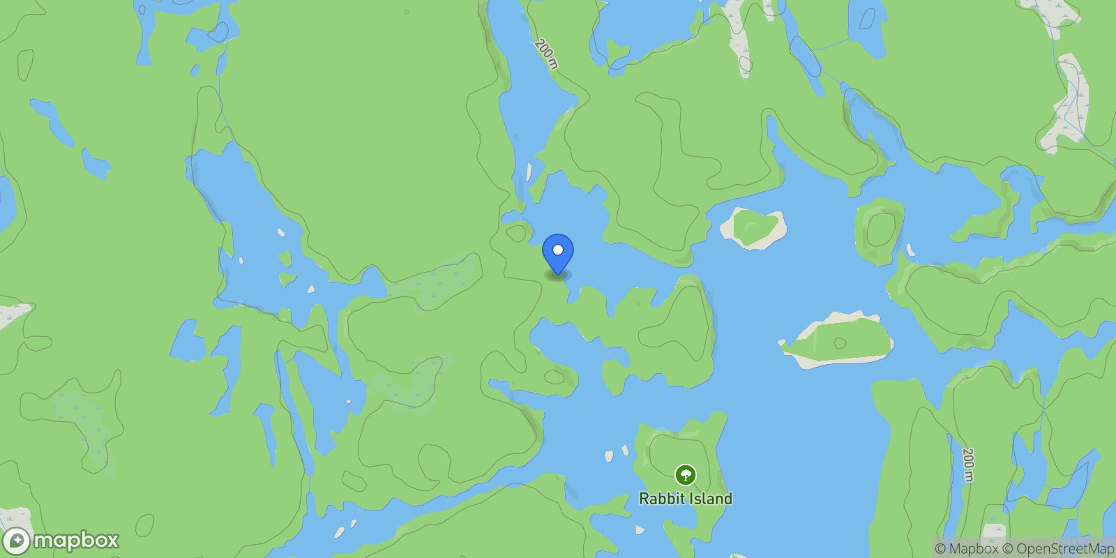 Map showing 4202 Go Home Lake Shr, Georgian Bay, ON P0C 1H0, MacTier, Ontario, Canada.