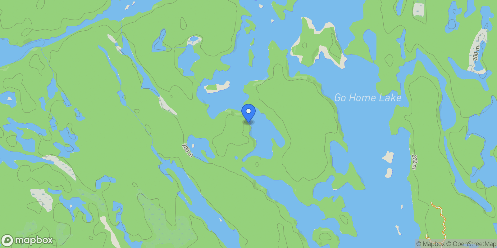 Map showing 6608 Go Home Lake Shore, Georgian Bay, ON P0C 1H0, Georgian Bay, Ontario, Canada.