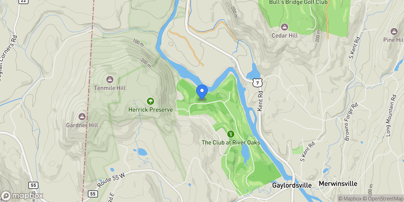 Map showing 73 Long River Road, Sherman, CT 06784, Sherman, Connecticut, United States.