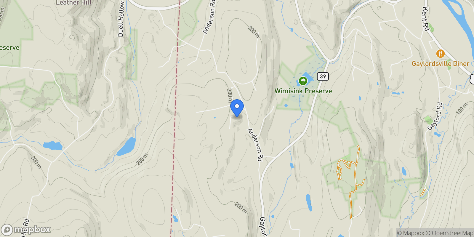 Map showing 1 Cloverleaf Farm South, Sherman, CT 06784, Sherman, Connecticut, United States.