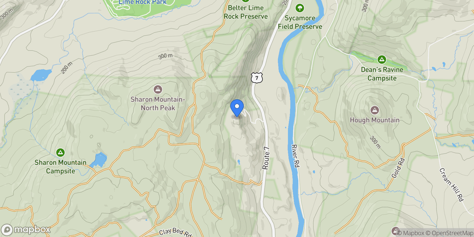 Map showing 6 Claudia Lane, Sharon, CT 06069, Cornwall, Connecticut, United States.