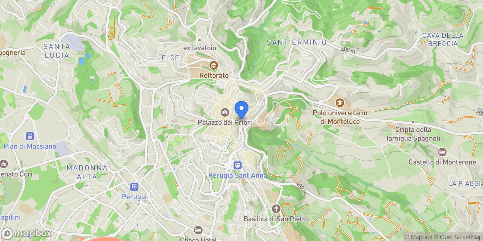 Map showing Perugia, Province of Perugia, Italy, Perugia, Umbria, Italy.