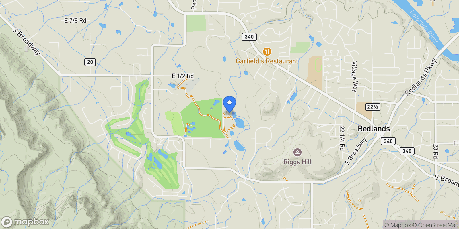 Map showing 2108 Desert Hills Road, Grand Junction, Colorado, United States.