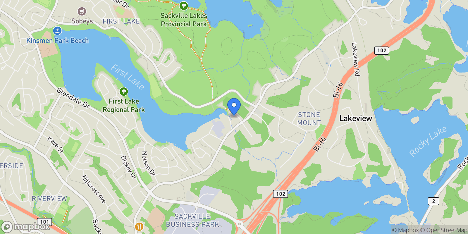 Map showing 26 Mcintyre Lane, Lower Sackville, NS B4C 0B9, Lower Sackville, Nova Scotia, Canada.