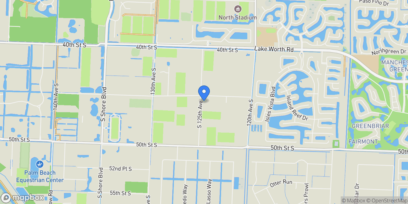 Map showing 12466 Indian Mound Road, Wellington, Florida, United States.