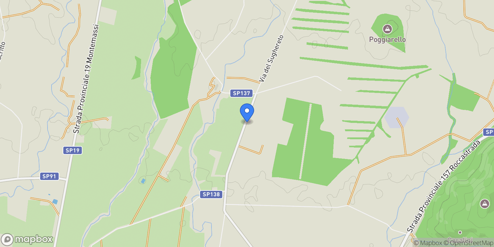 Map showing Via di Lattaia, 58036 Roccastrada GR, Italy, Roccastrada, Tuscany, Italy.