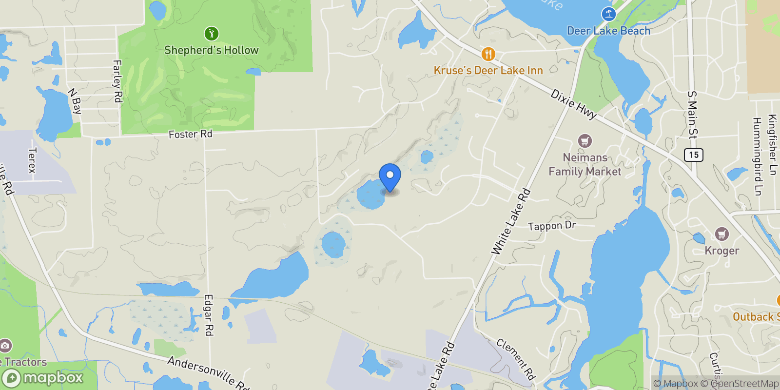 Map showing 7950 Clement Road, Village Of Clarkston, MI 48346, Clarkston, Michigan, United States.