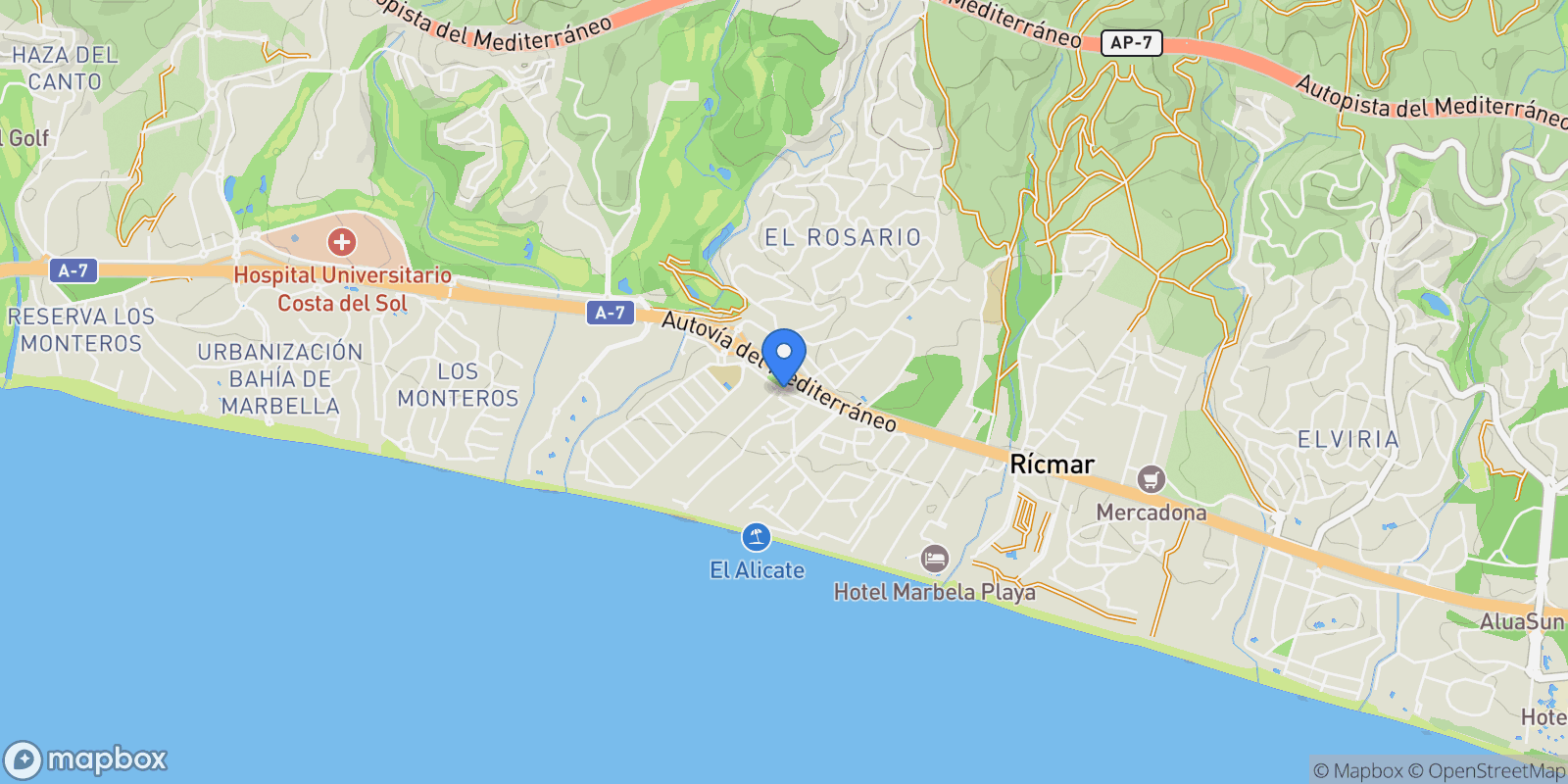 Map showing C. Bonanza, 29604 Marbella, Málaga, Spain, Marbella, Andalusia, Spain.