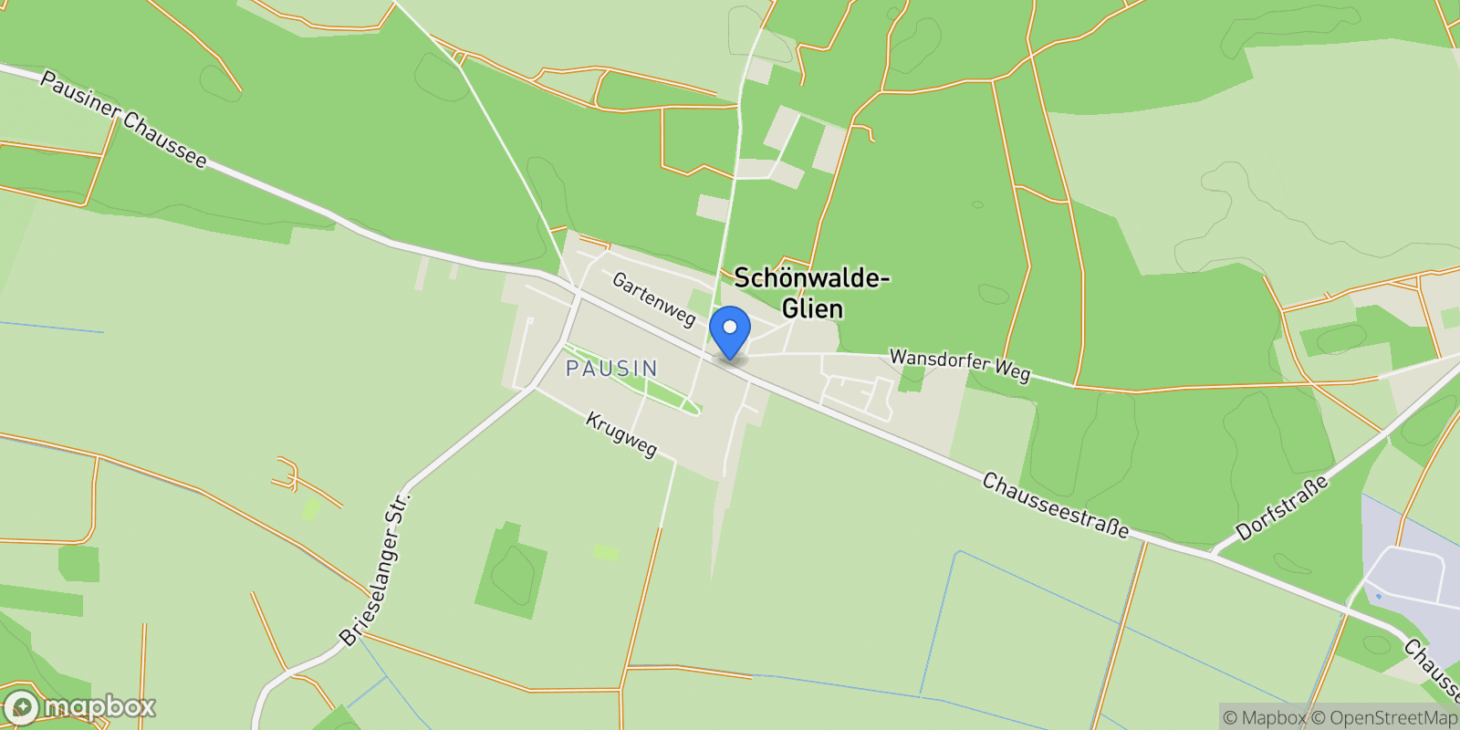 Map showing Schönwalde-Glien, Brandenburg, Schönwalde-Glien, Schönwalde-Glien, Brandenburg, Germany.