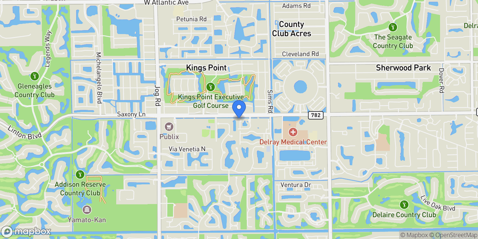 Map showing 16278 Sierra Palms Drive , Delray Beach, FL 33484, Delray Beach, Florida, United States.