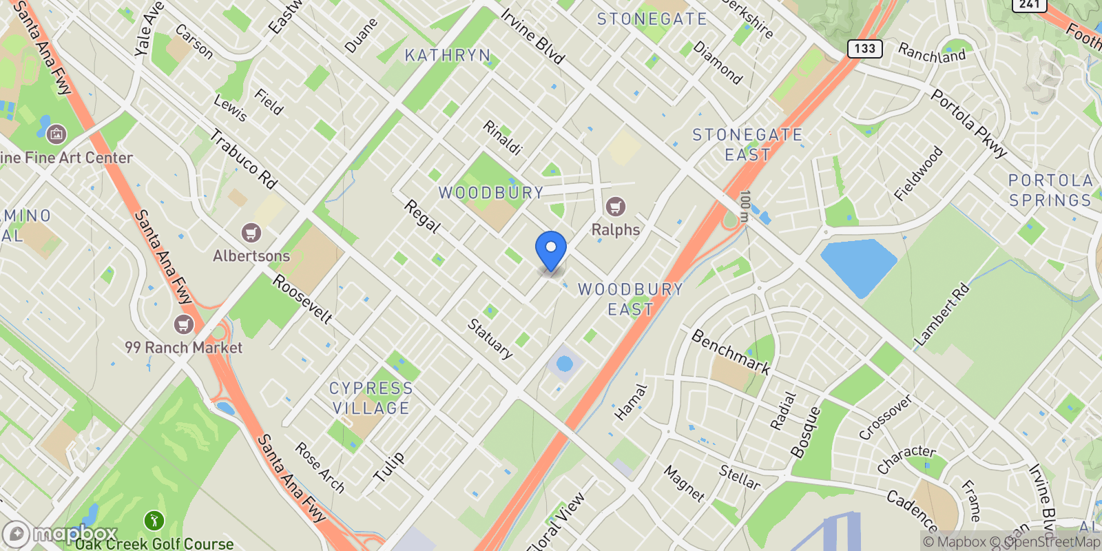 Map showing 645 Patten Avenue, Irvine, California, United States.