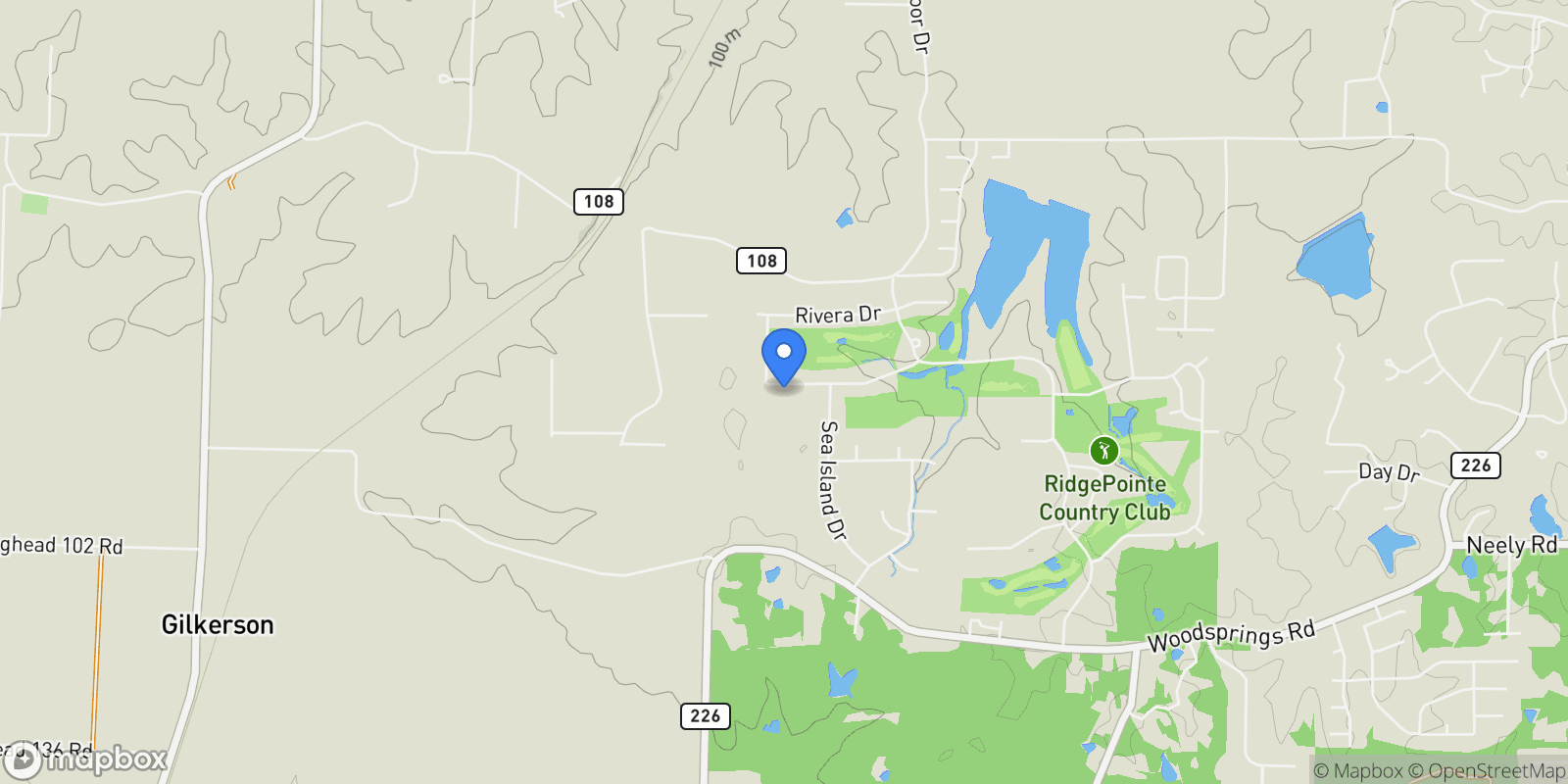 Map showing 3821 Pebble Beach Dr Drive, Jonesboro, AR 72404, Jonesboro, Arkansas, United States.