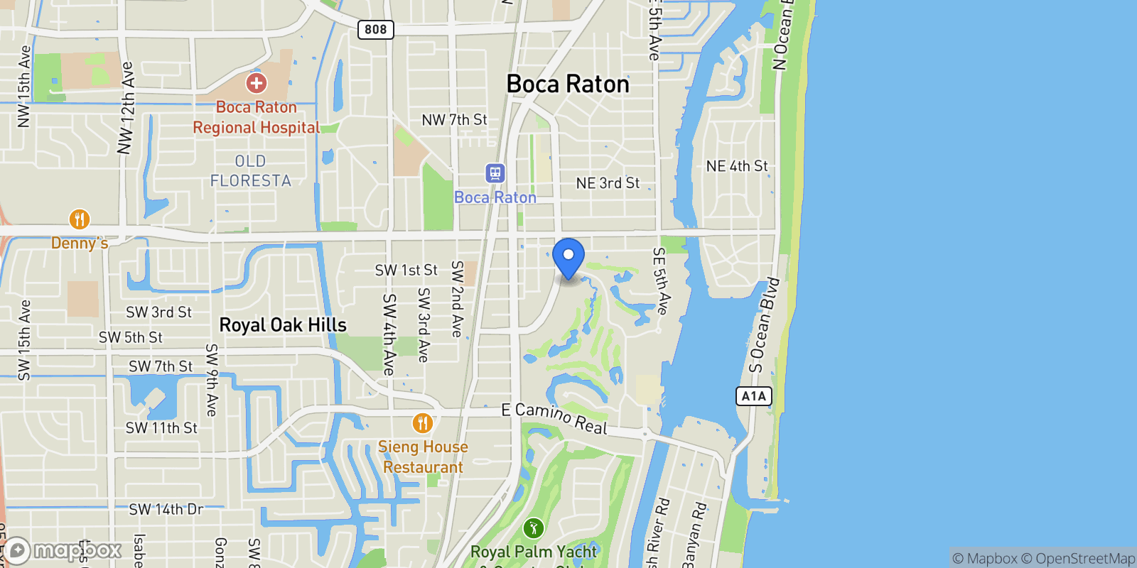 Map showing 200 SE Mizner Boulevard Unit# 714, Boca Raton, FL 33432, Boca Raton, Florida, United States.