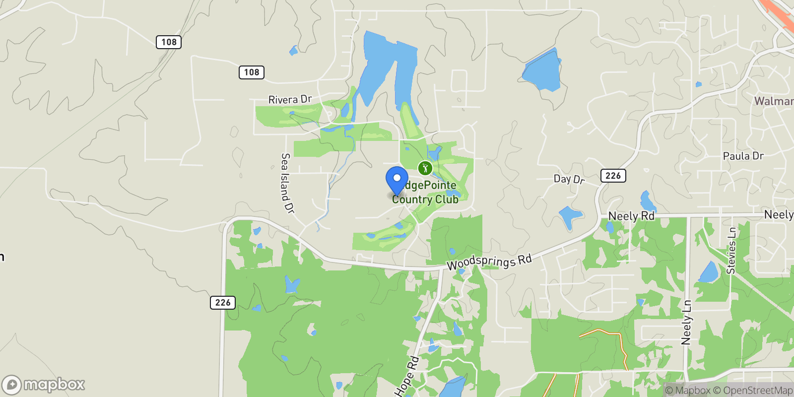 Map showing 2707 Ridgepointe Drive, Jonesboro, AR 72404, Jonesboro, Arkansas, United States.