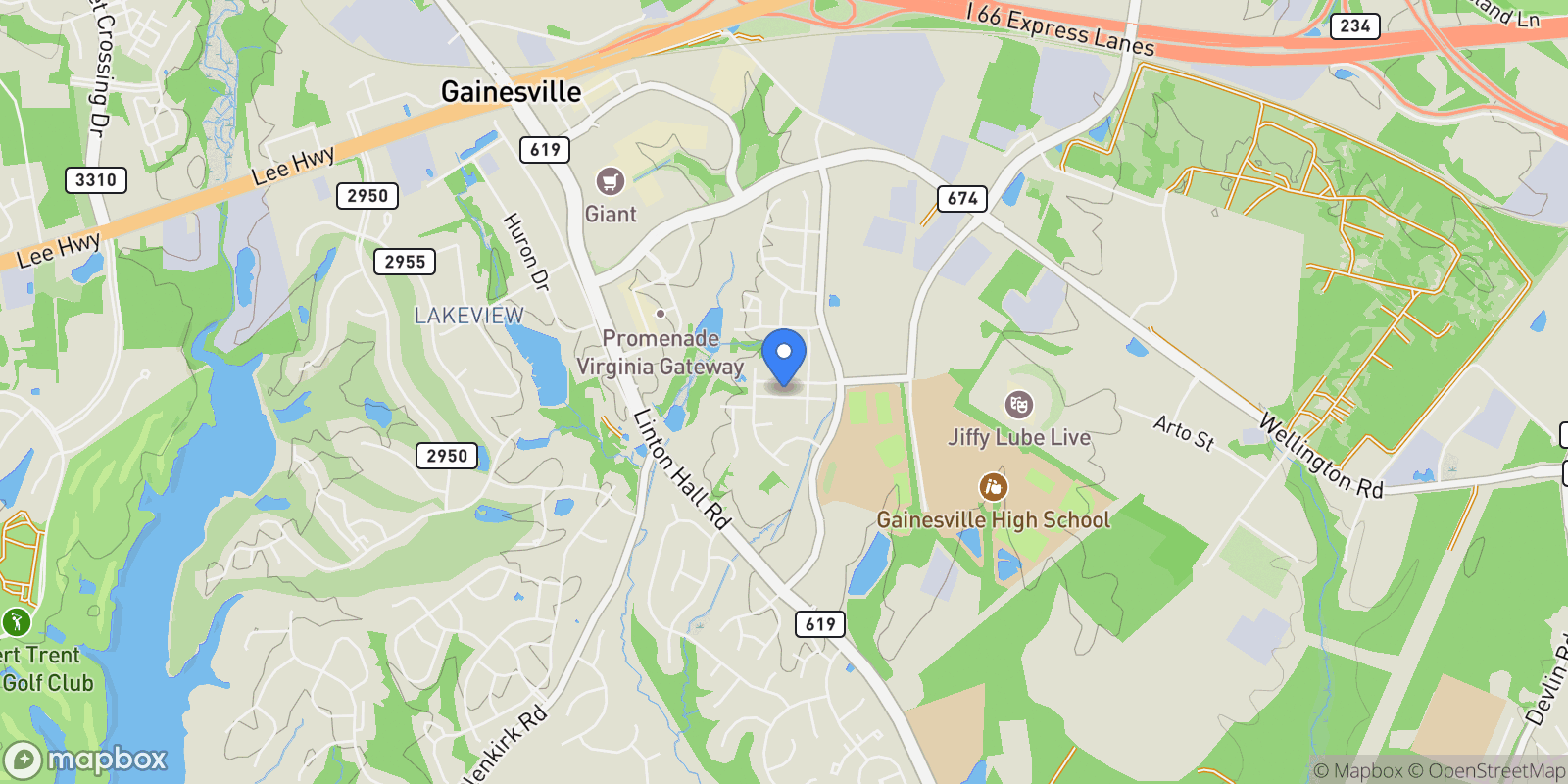 Map showing 13742 SENEA DR DRIVE, GAINESVILLE, VA 20155, Gainesville, Virginia, United States.