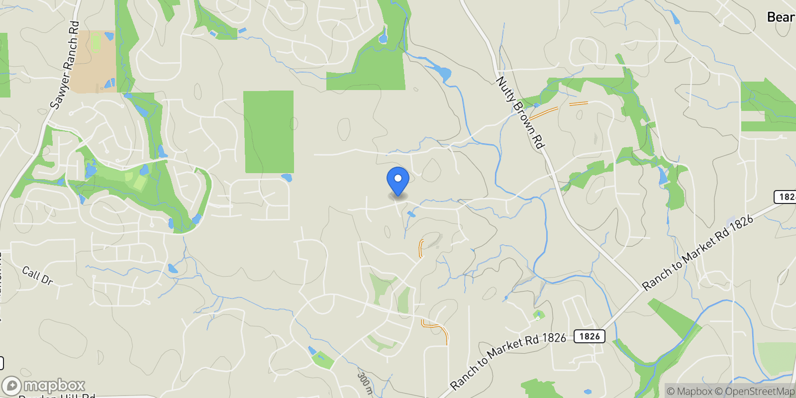 Map showing 125 Broadwing Cove, Austin, Texas, United States.