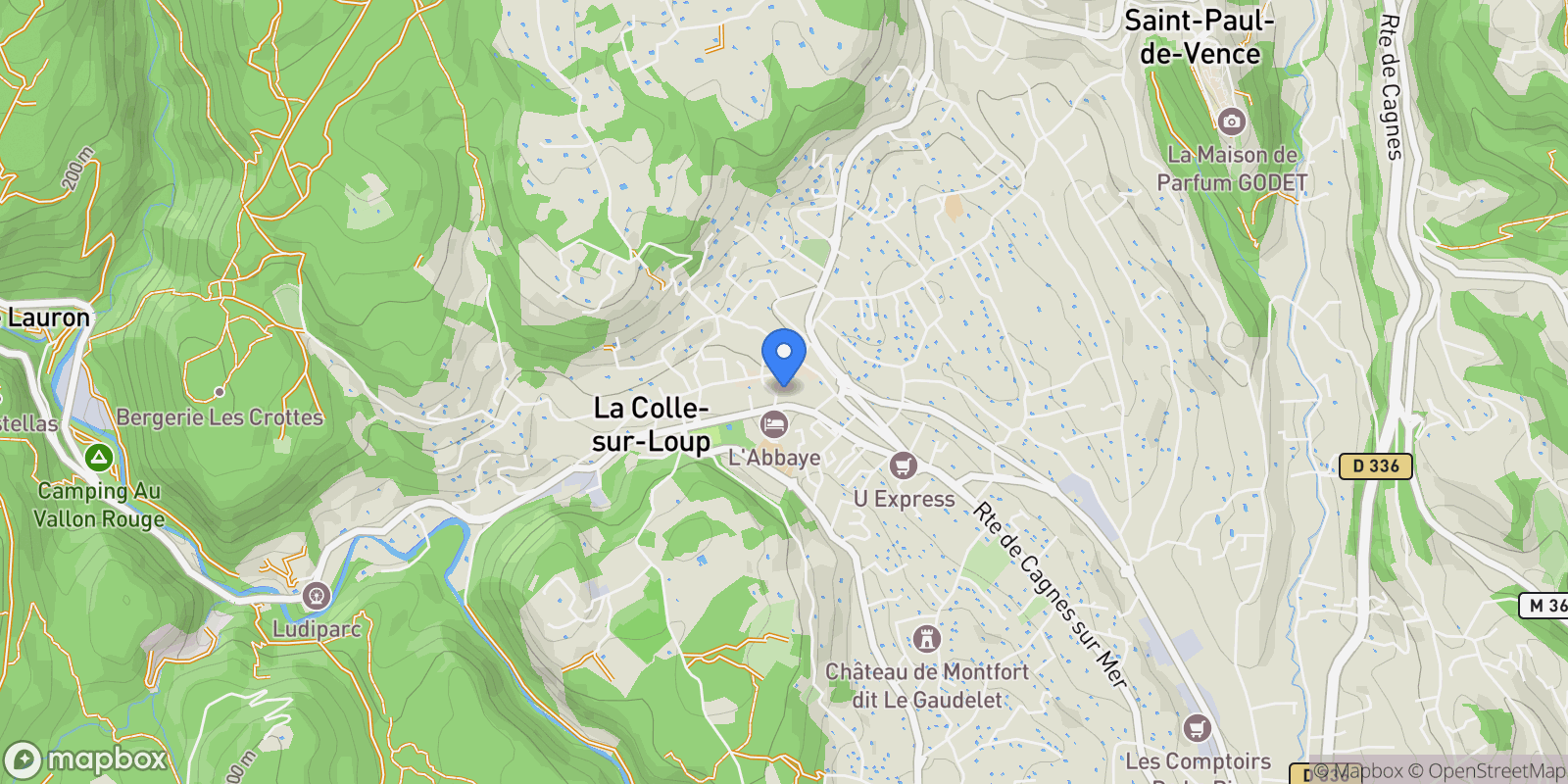 Map showing Provence Alpes Cote d'Azur, La Colle-sur-Loup, Provence-Alpes-Côte d'Azur, France.