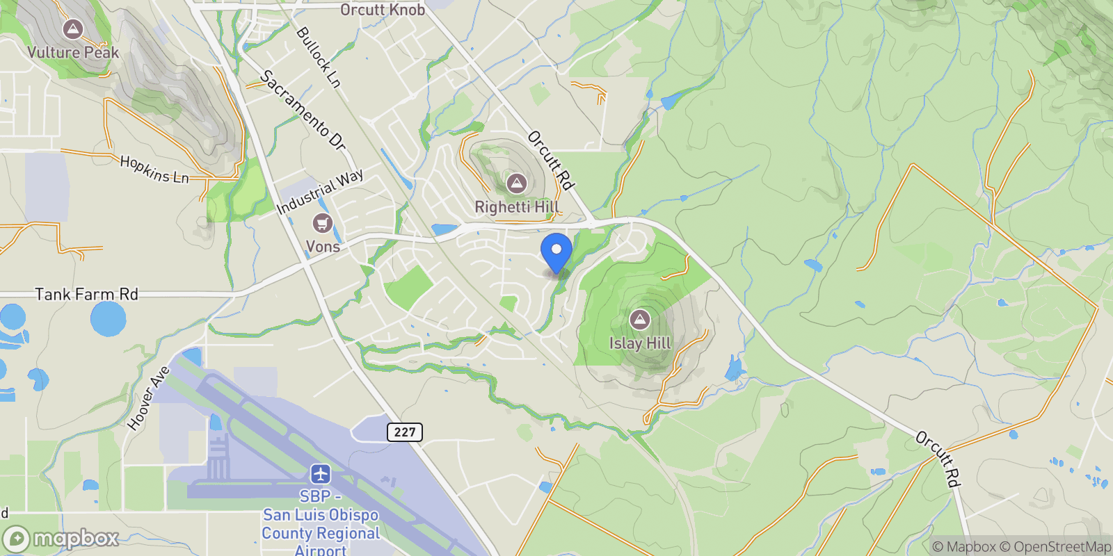Map showing 4486 Wavertree Street, San Luis Obispo, CA 93401, San Luis Obispo, California, United States.