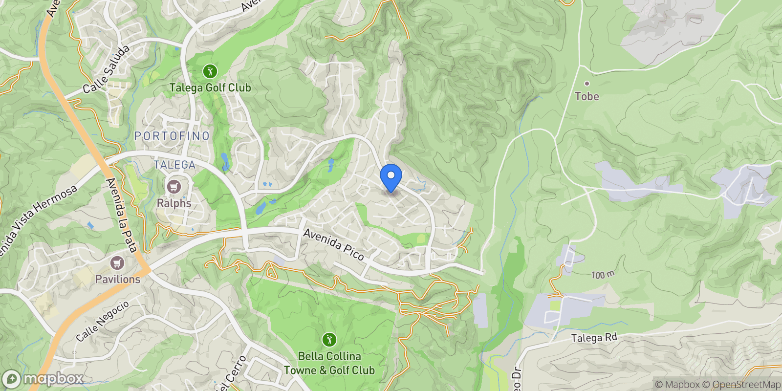 Map showing 14 Corte Sagrada, San Clemente, California, United States.