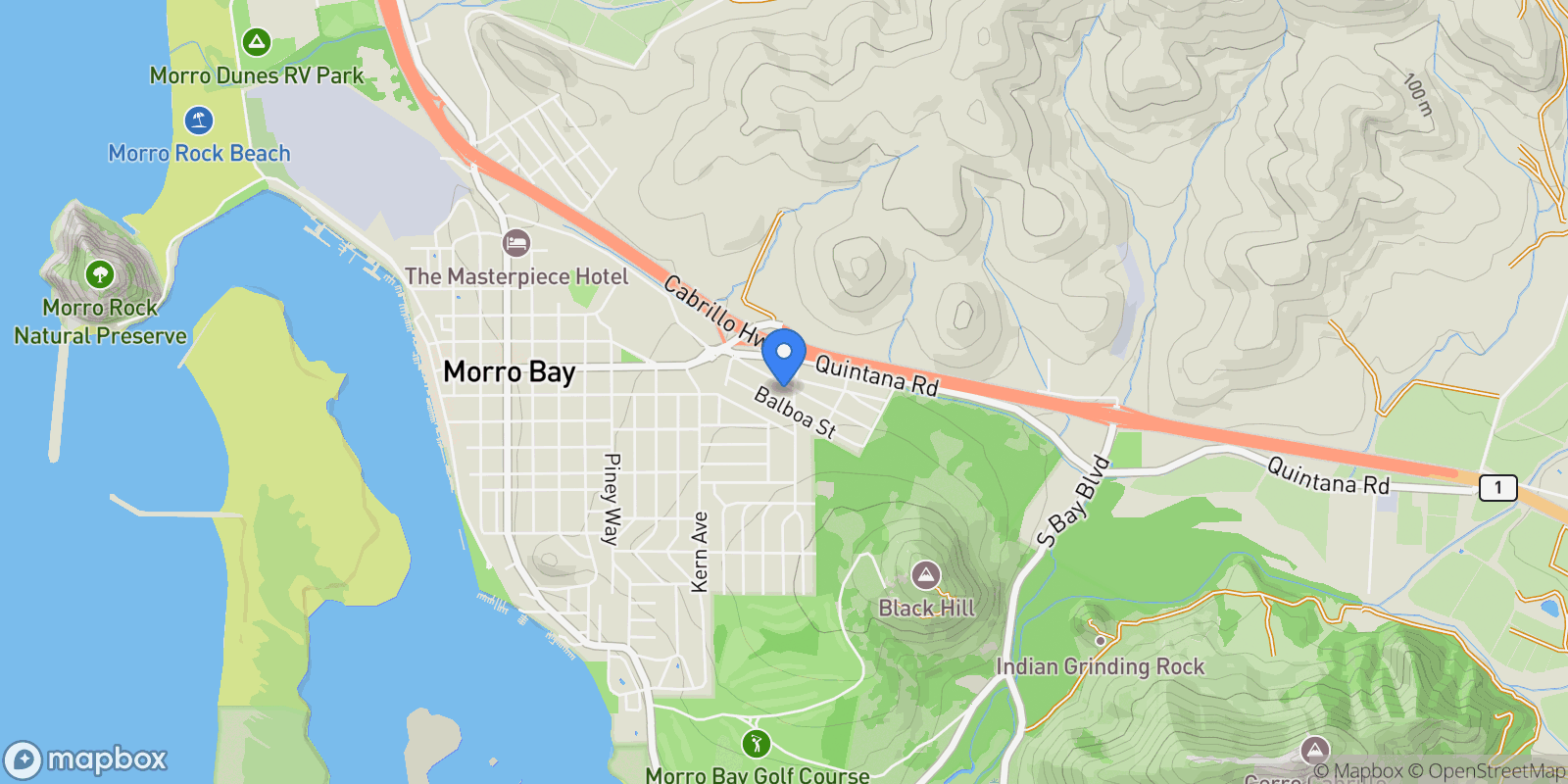 Map showing 685 Kings Ave , Morro Bay, CA 93442, Morro Bay, California, United States.